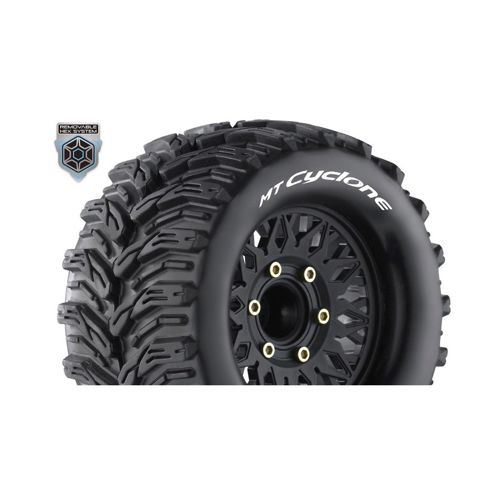 Louise RC MT-CYCLONE 1-10 Monster Truck Tire Set Mounted Sport LR-T3226SX Louise RC MT-CYCLONE 1-10 Monster Truck Tire Set Mounted Sport LR-T3226SX