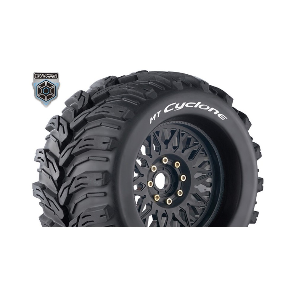 Louise RC MT-CYCLONE 1-8 Monster Truck Tire Set Mounted Sport LR-T3220X Louise RC MT-CYCLONE 1-8 Monster Truck Tire Set Mounted Sport LR-T3220X