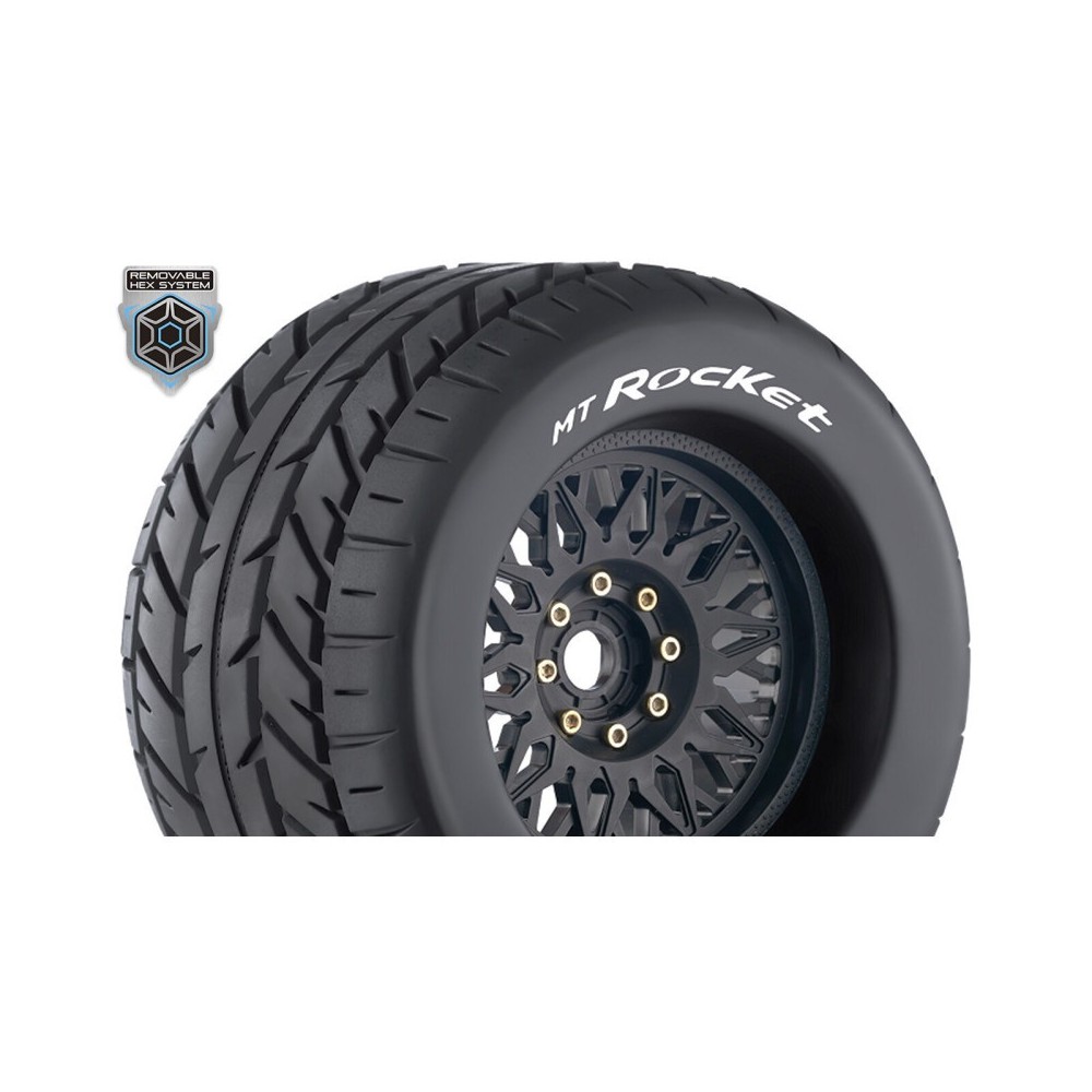Louise RC MT-ROCKET 1-8 Monster Truck Tire Set Mounted Sport LR-T3217X Louise RC MT-ROCKET 1-8 Monster Truck Tire Set Mounted Sport LR-T3217X