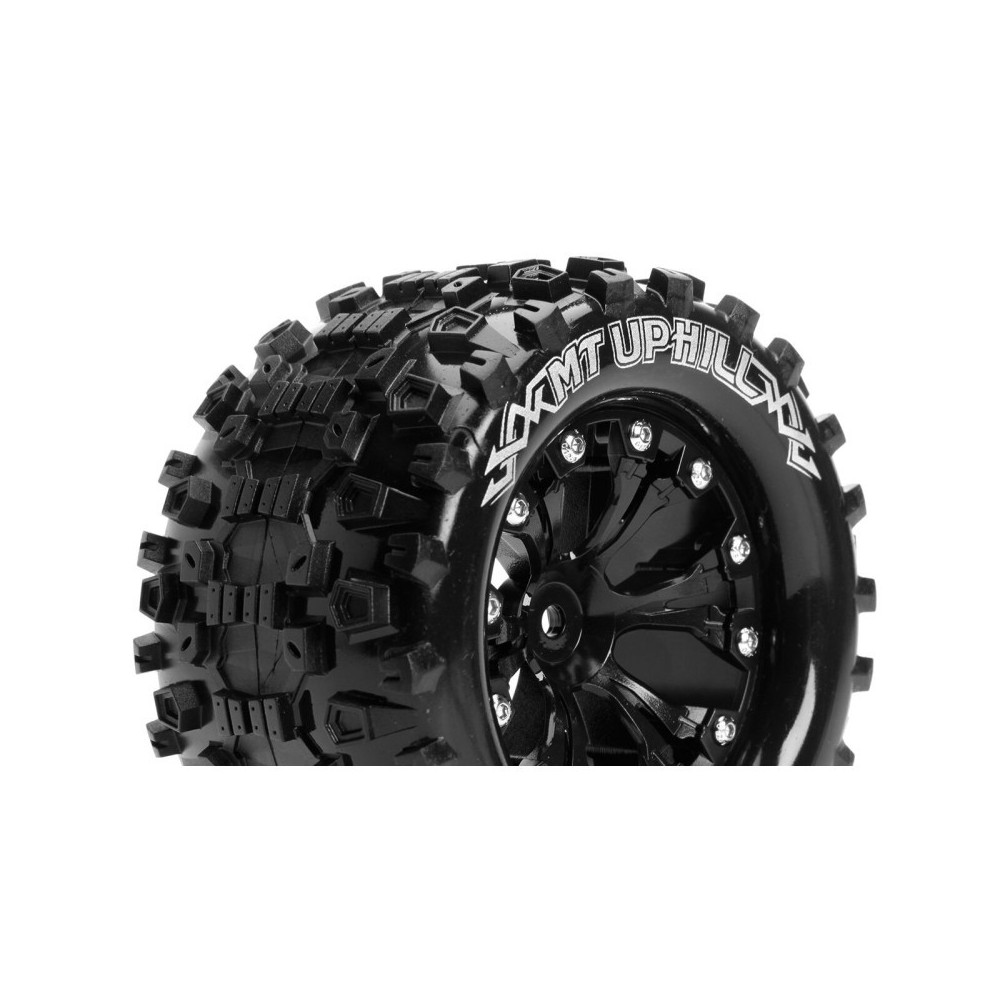 Louise RC MT-UPHILL 1-10 Monster Truck Tire Set Mounted Sport Black 2.8 Wheels 1/2-Offset Hex 12mm LR-T3204SBH Louise RC MT-UPHILL 1-10 Monster Truck Tire Set Mounted Sport Black 2.8 Wheels 1/2-Offset Hex 12mm LR-T3204SBH
