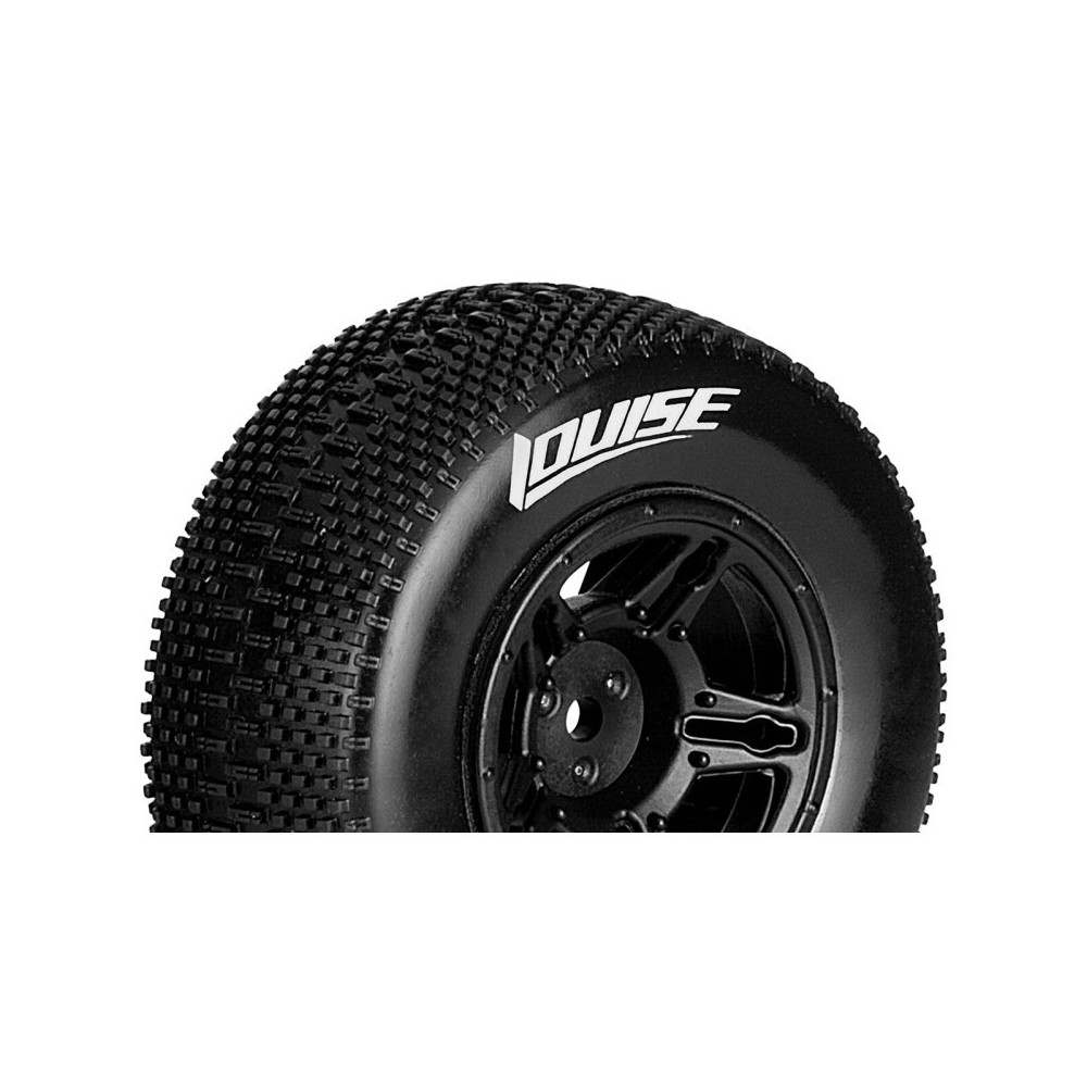 Louise RC SC-GROOVE 1-10 Short Course Tire Set Mounted Super Soft Black Wheels Hex 12mm LR-T3146VBTF Louise RC SC-GROOVE 1-10 Short Course Tire Set Mounted Super Soft Black Wheels Hex 12mm LR-T3146VBTF