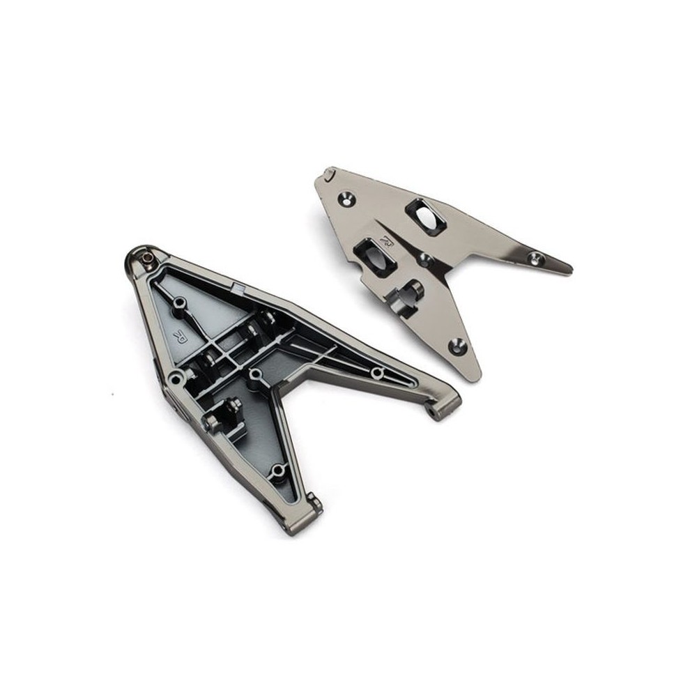 Brazo de suspensión inferior derecho con inserto cromado negro satinado Traxxas TRX8532X