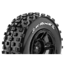 Louise RC SC-ROCK 1-10 Short Course Tire Set Mounted Soft Black Wheels Hex 12mm SLASH 2WD Front LR-T3229SBTF