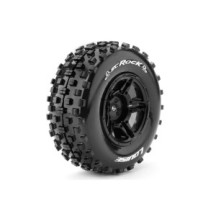 Louise RC SC-ROCK 1-10 Short Course Tire Set Mounted Soft Black Wheels Hex 12mm SLASH 2WD Front LR-T3229SBTF