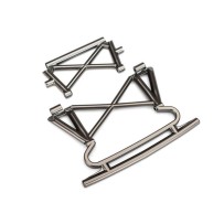 Traxxas Bumper front bumper support (satin black chrome-plated) TRX8535X