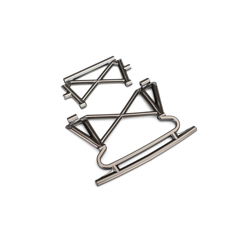 Soporte de parachoques delantero cromado negro satinado Traxxas TRX8535X Soporte de parachoques delantero cromado negro satinado Traxxas TRX8535X