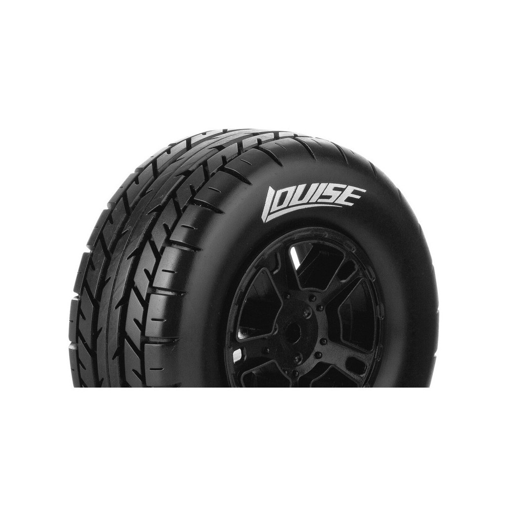 Louise RC SC-ROCKET 1-10 Short Course Tire Set Mounted Soft Black Wheels Losi TEN-SCTE 4X4 LR-T3154SBLA Louise RC SC-ROCKET 1-10 Short Course Tire Set Mounted Soft Black Wheels Losi TEN-SCTE 4X4 LR-T3154SBLA