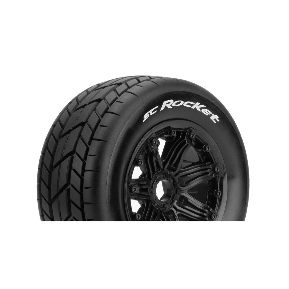 Louise RC SC-ROCKET 1-5 Short Course Truck Tire Set Mounted Sport Black Bead-Lock Wheels Hex 24mm LR-T3291B Louise RC SC-ROCKET 1-5 Short Course Truck Tire Set Mounted Sport Black Bead-Lock Wheels Hex 24mm LR-T3291B