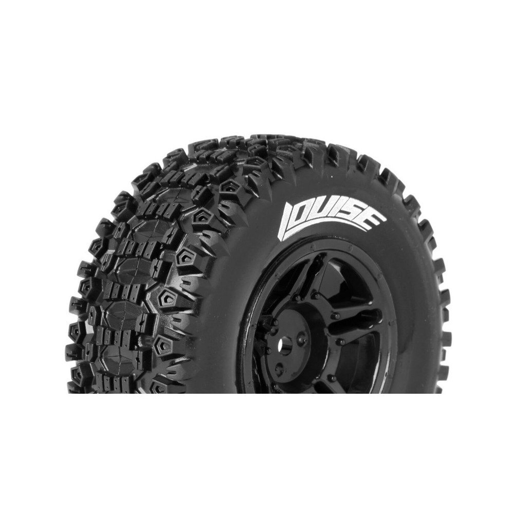 Louise RC SC-UPHILL 1-10 Short Course Tire Set Mounted Soft Black Wheels Asso SC10 4X4 LR-T3223SBAA Louise RC SC-UPHILL 1-10 Short Course Tire Set Mounted Soft Black Wheels Asso SC10 4X4 LR-T3223SBAA