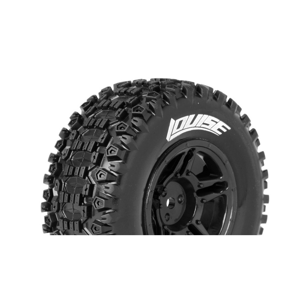 Louise RC SC-UPHILL 1-10 Short Course Tire Set Mounted Soft Black Wheels Hex 17mm LR-T3223SBM Louise RC SC-UPHILL 1-10 Short Course Tire Set Mounted Soft Black Wheels Hex 17mm LR-T3223SBM