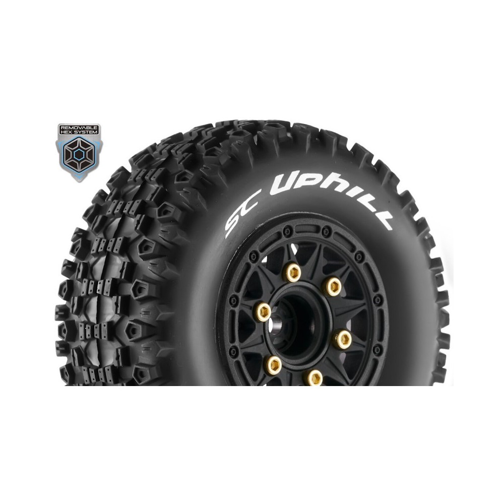 Louise RC SC-UPHILL 1-10 Short Course Tire Set Mounted Soft Black Wheels Removable 1 LR-T3223SB Louise RC SC-UPHILL 1-10 Short Course Tire Set Mounted Soft Black Wheels Removable 1 LR-T3223SB