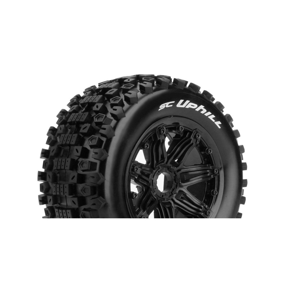 Louise RC SC-UPHILL 1-5 Short Course Truck Tire Set Mounted Sport Black Bead-Lock Wheels Hex 24mm LR-T3293B Louise RC SC-UPHILL 1-5 Short Course Truck Tire Set Mounted Sport Black Bead-Lock Wheels Hex 24mm LR-T3293B