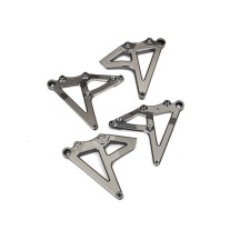 Soportes de amortiguadores traseros cromado negro satinado izquierdo y derecho Traxxas TRX8538X