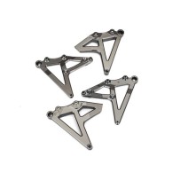 Traxxas Shock mounts rear (left right) (satin black chrome-plated) TRX8538X