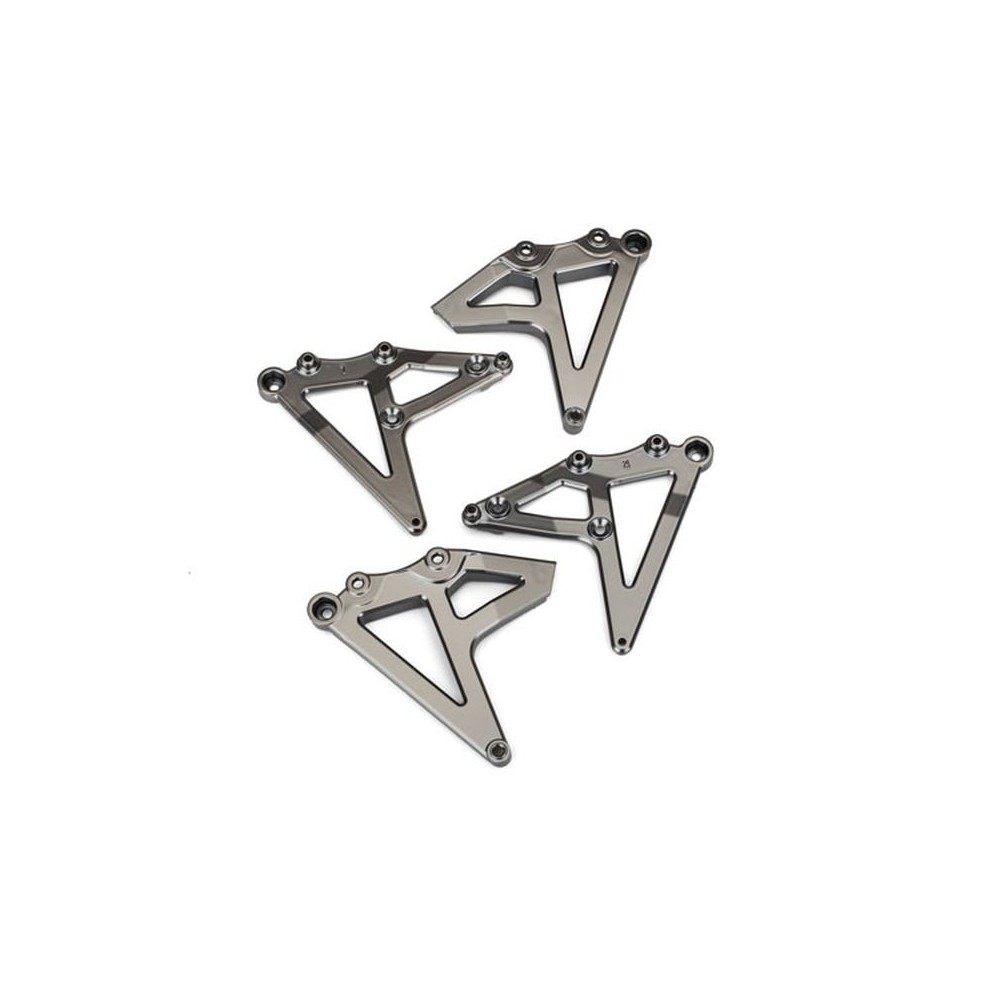 Soportes de amortiguadores traseros cromado negro satinado izquierdo y derecho Traxxas TRX8538X Soportes de amortiguadores traseros cromado negro satinado izquierdo y derecho Traxxas TRX8538X