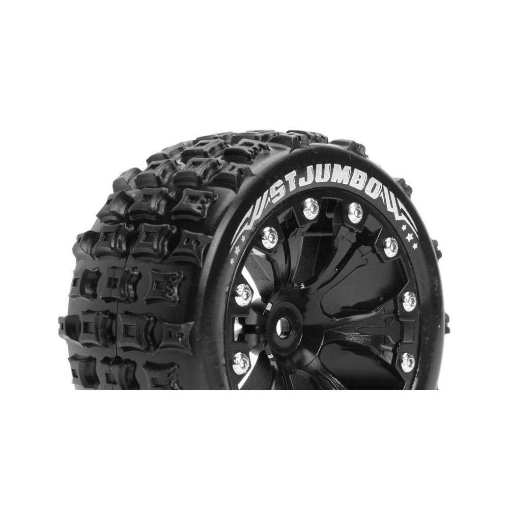 Louise RC ST-JUMBO 1-10 Stadium Truck Tire Set Mounted Sport Black 2.8 Wheels 0-Offset Hex 12mm LR-T3210SB Louise RC ST-JUMBO 1-10 Stadium Truck Tire Set Mounted Sport Black 2.8 Wheels 0-Offset Hex 12mm LR-T3210SB