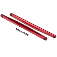 Traxxas Trailing arm aluminum (red-anodized) (2) (assembled with hollow balls) TRX8544R