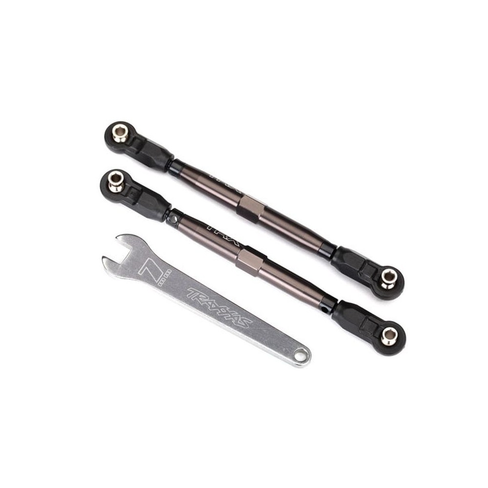 Varillas de convergencia frontales camión desértico ilimitado titanio oscuro anodizado Traxxas TRX8547A