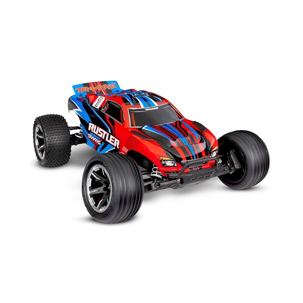Traxxas Rustler HD 1:10 Electric XL-5 2WD RTR Stadium Truck - Red TRX37254-8RED