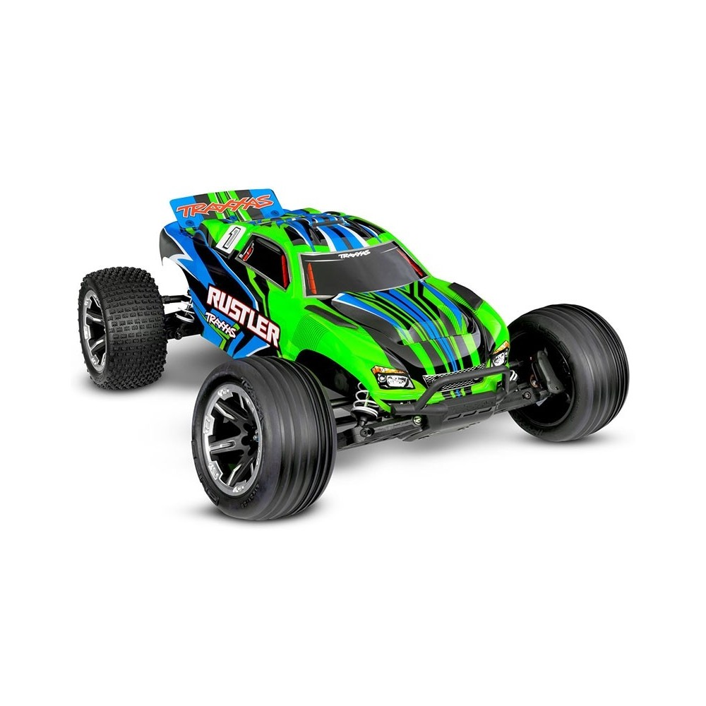 Traxxas Rustler HD 1:10 Electric XL-5 2WD RTR Stadium Truck - Green TRX37254-8GRN Traxxas Rustler HD 1:10 Electric XL-5 2WD RTR Stadium Truck - Green TRX37254-8GRN