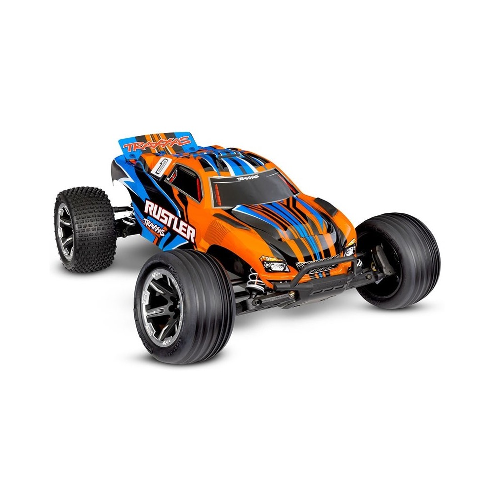 Traxxas Rustler HD 1:10 Electric XL-5 2WD RTR Stadium Truck - Orange TRX37254-8ORNG Traxxas Rustler HD 1:10 Electric XL-5 2WD RTR Stadium Truck - Orange TRX37254-8ORNG