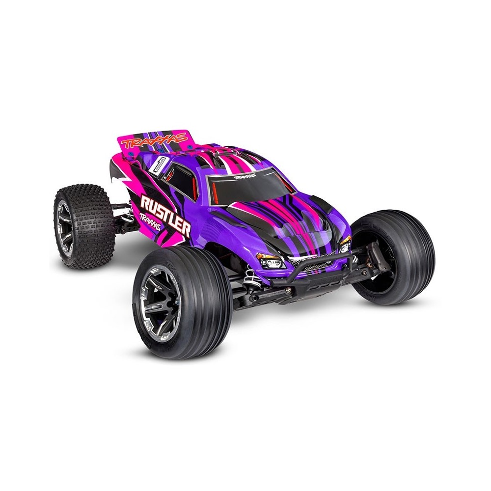 Traxxas Rustler HD 1:10 Electric XL-5 2WD RTR Stadium Truck - Pink TRX37254-8PINK Traxxas Rustler HD 1:10 Electric XL-5 2WD RTR Stadium Truck - Pink TRX37254-8PINK