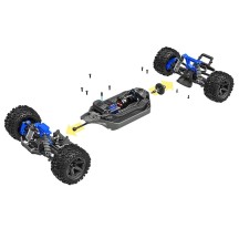 Rustler 4X4 BL-2S 1:10 rojo Traxxas TRX67164-4RED