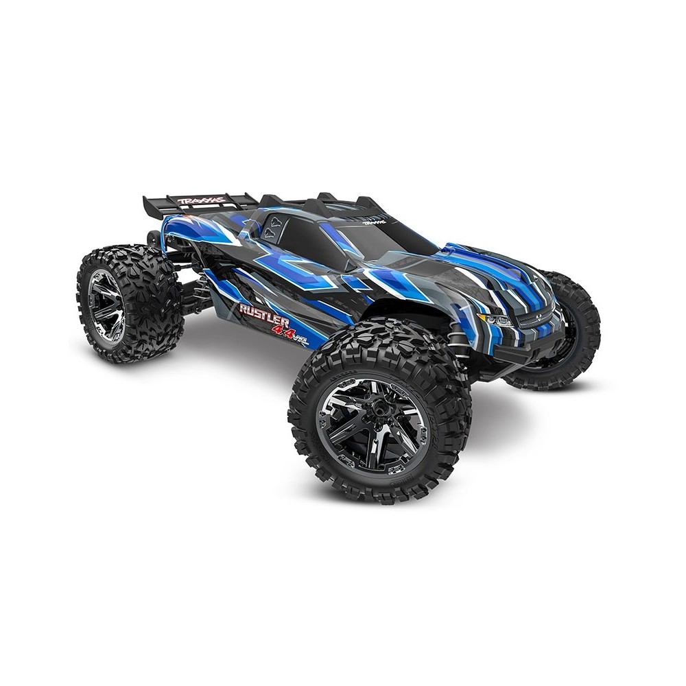 Traxxas Rustler 4X4 HD VXL 1:10 4WD RTR Brushless Electric Stadium Truck - Blue TRX67376-4BLUE