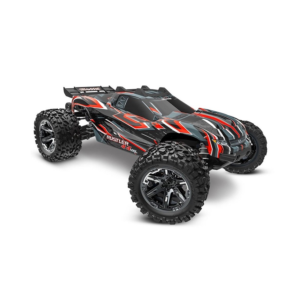 Traxxas Rustler 4X4 HD VXL 1:10 4WD RTR Brushless Electric Stadium Truck - Red TRX67376-4RED Traxxas Rustler 4X4 HD VXL 1:10 4WD RTR Brushless Electric Stadium Truck - Red TRX67376-4RED