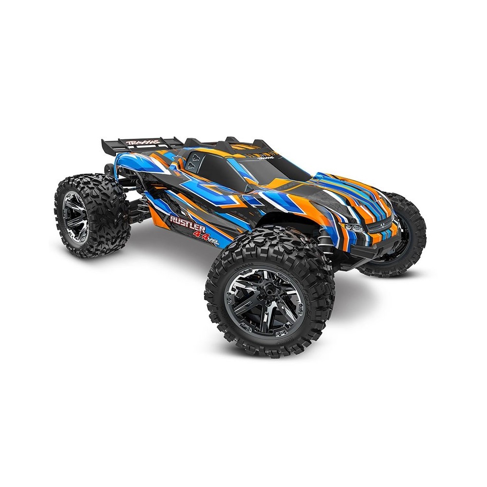 Traxxas Rustler 4X4 HD VXL 1:10 4WD RTR Brushless Electric Stadium Truck - Orange TRX67376-4ORNG Traxxas Rustler 4X4 HD VXL 1:10 4WD RTR Brushless Electric Stadium Truck - Orange TRX67376-4ORNG