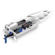 Traxxas Spartan SR VXL 1:10 36in Electric Brushless Race Boat - Red TRX103076-4RED