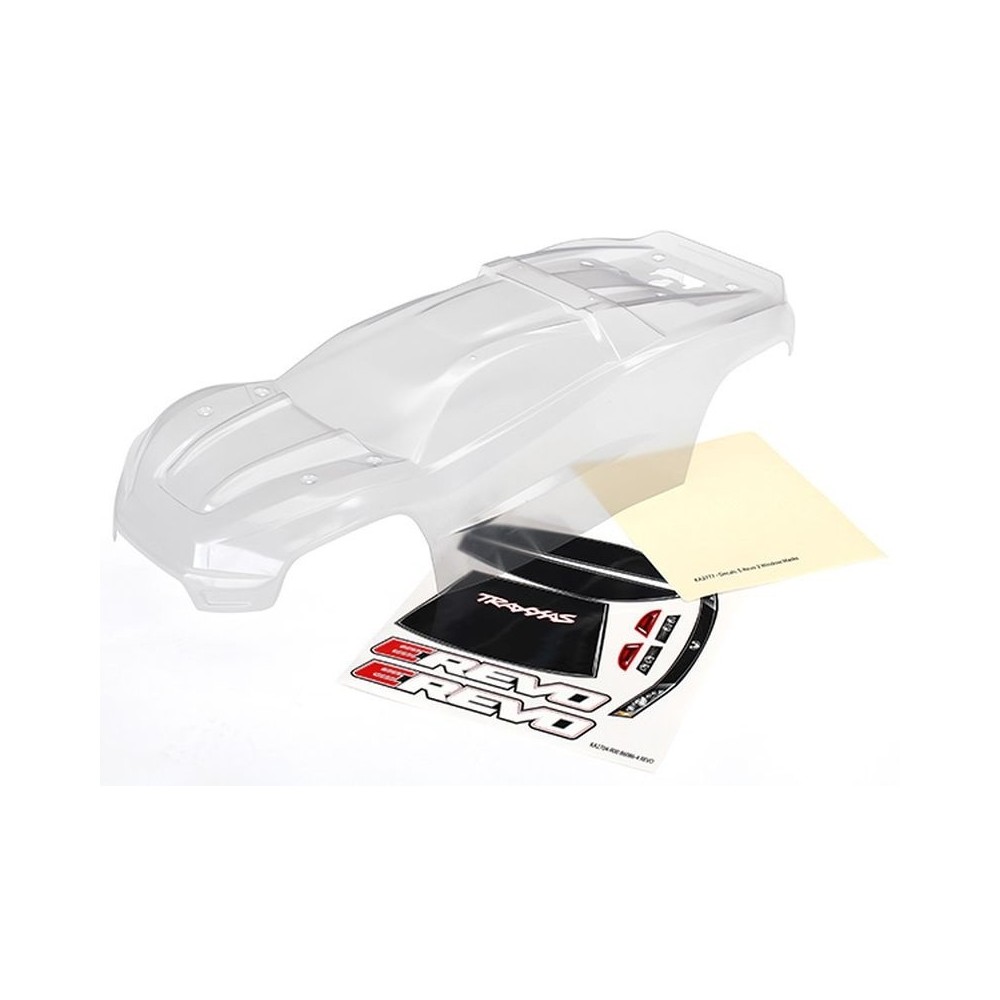 Carrocería E-Revo transparente requiere pintura con detalles ventana y pegatinas Traxxas TRX8611 Carrocería E-Revo transparente requiere pintura con detalles ventana y pegatinas Traxxas TRX8611