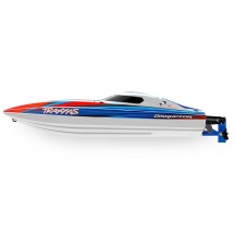 Traxxas Disruptor 4S VXL 1:10 26in Electric Brushless Race Boat with Rapid Right - Blue TRX106064-4BLUE