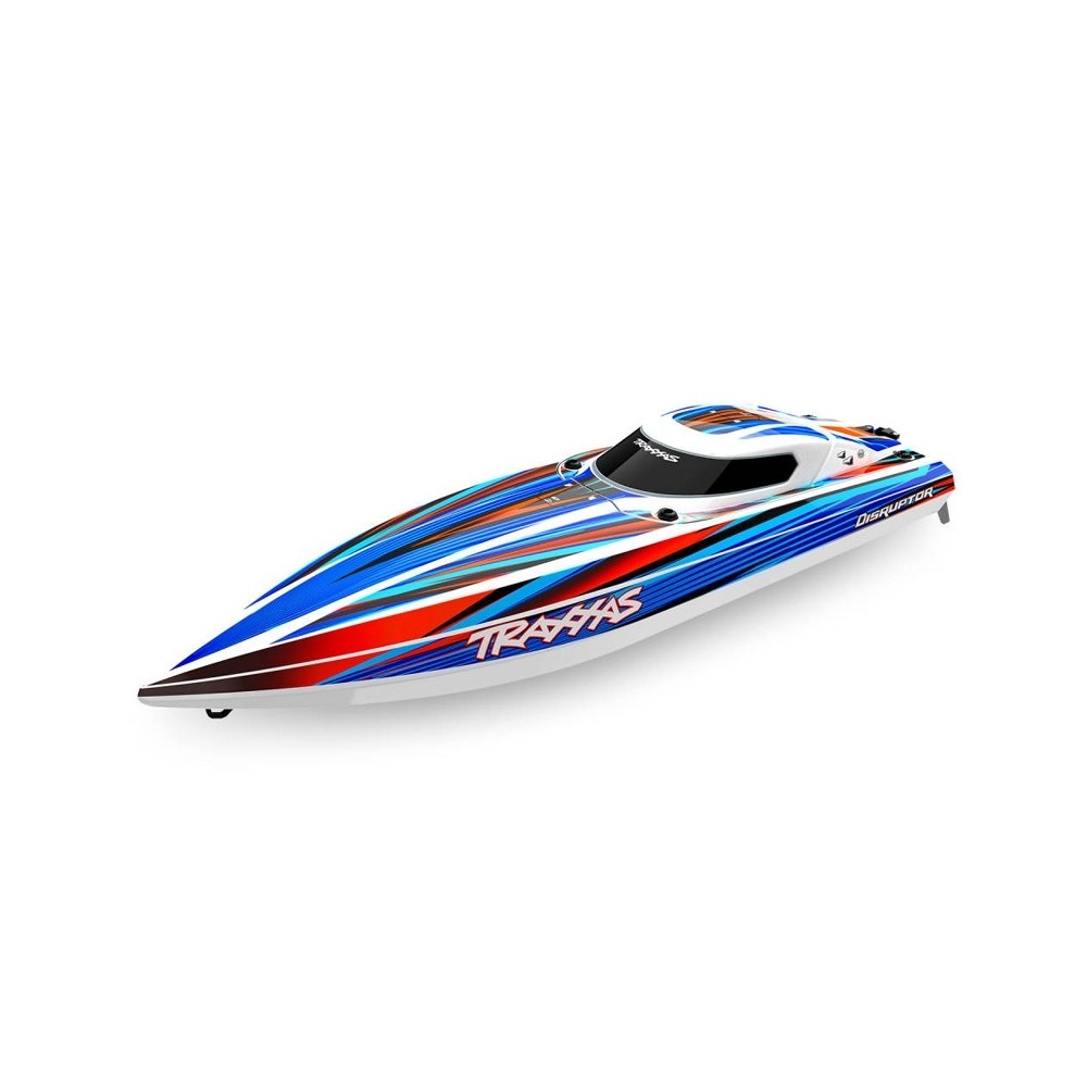 Traxxas Disruptor 4S VXL 1:10 26in Electric Brushless Race Boat with Rapid Right - Blue TRX106064-4BLUE Traxxas Disruptor 4S VXL 1:10 26in Electric Brushless Race Boat with Rapid Right - Blue TRX106064-4BLUE