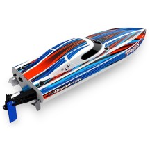 Traxxas Disruptor 4S VXL 1:10 26in Electric Brushless Race Boat with Rapid Right - Blue TRX106064-4BLUE