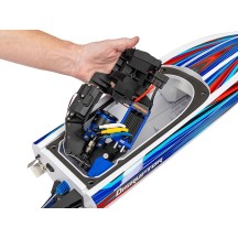 Traxxas Disruptor 4S VXL 1:10 26in Electric Brushless Race Boat with Rapid Right - Pink TRX106064-4PINK