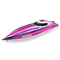 Traxxas Disruptor 4S VXL 1:10 26in Electric Brushless Race Boat with Rapid Right - Pink TRX106064-4PINK