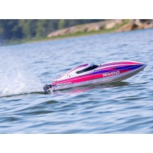 Traxxas Disruptor 4S VXL 1:10 26in Electric Brushless Race Boat with Rapid Right - Pink TRX106064-4PINK