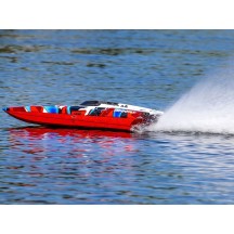 Traxxas DCM M41 Catamaran 40in VXL Brushless TSM - Red TRX57046-4REDR