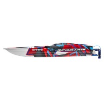 Traxxas Spartan 2.4GHz TSM VXL-6S Marine Velineon 540XL - Red TRX57076-4REDR
