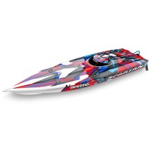 Traxxas Spartan 2.4GHz TSM VXL-6S Marine Velineon 540XL - Red TRX57076-4REDR