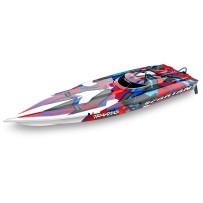 Traxxas Spartan 2.4GHz TSM VXL-6S Marine Velineon 540XL - Red TRX57076-4REDR