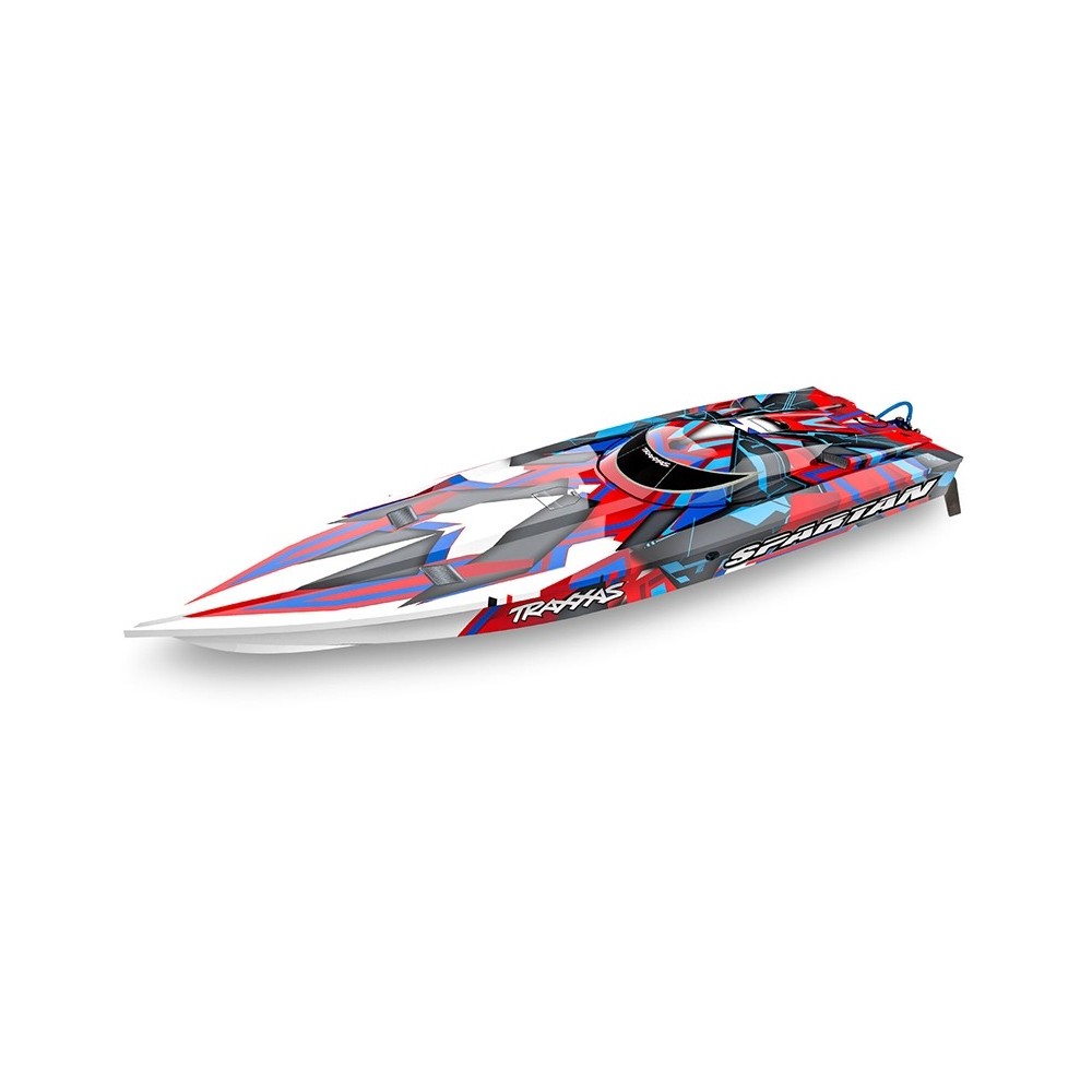 Traxxas Spartan 2.4GHz TSM VXL-6S Marine Velineon 540XL - Red TRX57076-4REDR Traxxas Spartan 2.4GHz TSM VXL-6S Marine Velineon 540XL - Red TRX57076-4REDR