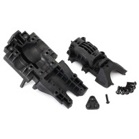 Bulkhead trasero superior e inferior con tornillos 4x12 mm Traxxas TRX8629