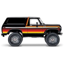 Coche RC Traxxas TRX-4 Ford Bronco 1979 1/10 4WD RTR con carrocería sin clips en color Sunset TRX82246-4SUN