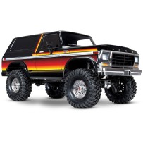 Coche RC Traxxas TRX-4 Ford Bronco 1979 1/10 4WD RTR con carrocería sin clips en color Sunset TRX82246-4SUN