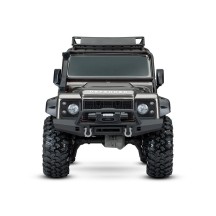 Coche RC Traxxas TRX-4 Defender 1/10 4WD RTR con carrocería sin clips en color plata TRX82256-4-SLVR