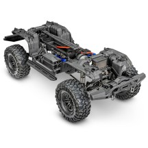 Coche RC Traxxas TRX-4 Defender 1/10 4WD RTR con carrocería sin clips en color arena TRX82256-4-SAND