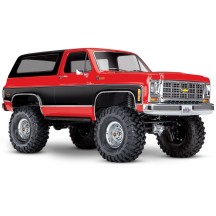 Traxxas TRX-4 1979 Chevy Blazer 1:10 4x4 Electric All-Terrain Crawler with Clipless Body - Red TRX82276-4RED
