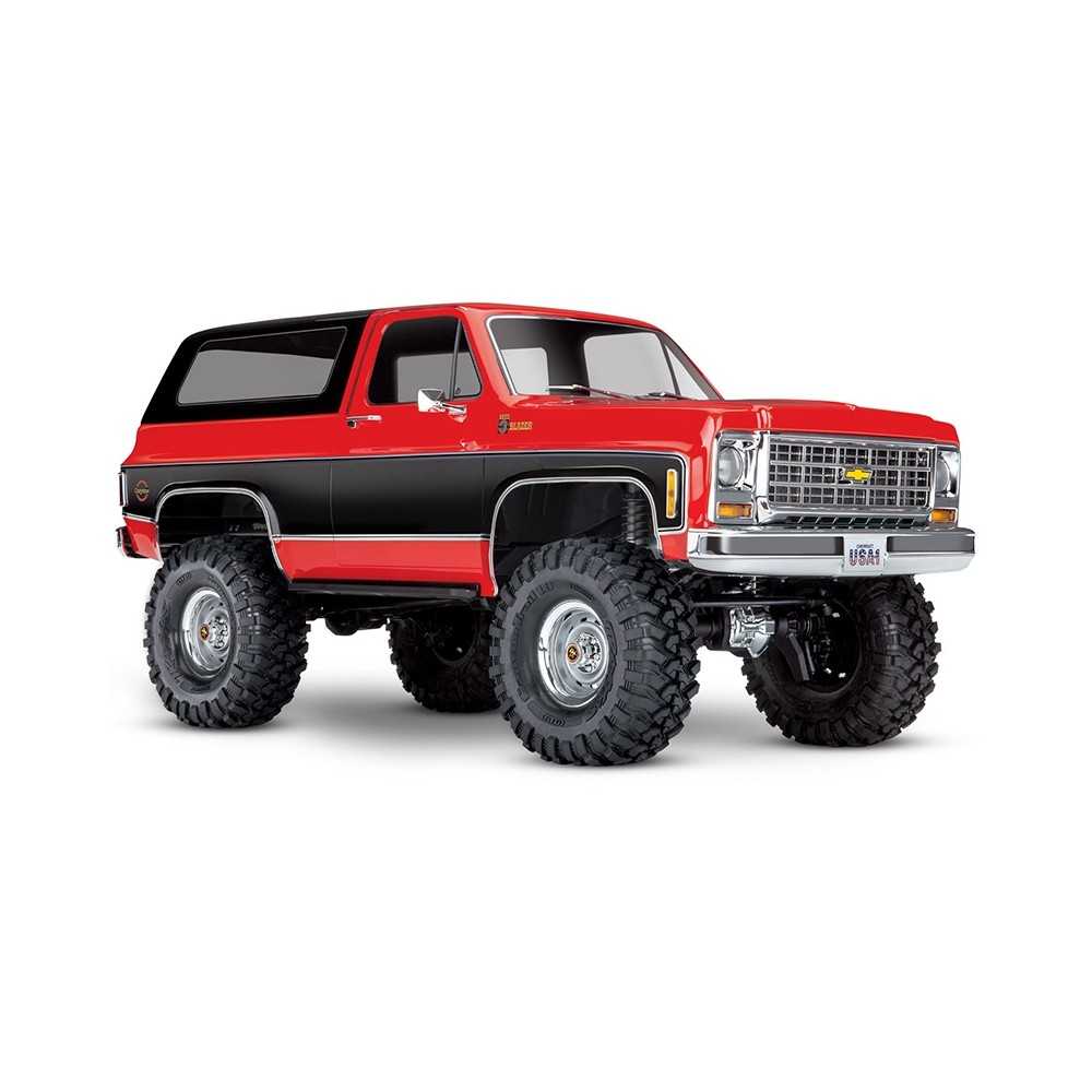 Traxxas TRX-4 1979 Chevy Blazer 1:10 4x4 Electric All-Terrain Crawler with Clipless Body - Red TRX82276-4RED